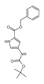 4-tert-Butoxycarbonylamino-1H-pyrrole-2-carboxylic acid benzyl ester Structure