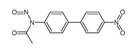 N-(4'-nitro-biphenyl-4-yl)-N-nitroso-acetamide结构式