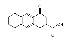 1-methyl-4-oxo-1,2,3,4,5,6,7,8-octahydro-anthracene-2-carboxylic acid结构式