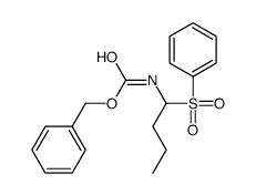 benzyl N-[1-(benzenesulfonyl)butyl]carbamate Structure