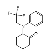 2-(N-(2,2,2-trifluoroethyl)anilino)cyclohexanone结构式