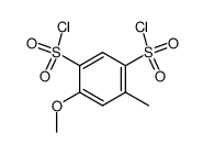 5-methoxy-toluene-2,4-disulfonyl chloride结构式