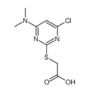 2-[4-chloro-6-(dimethylamino)pyrimidin-2-yl]sulfanylacetic acid结构式