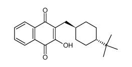 2-(trans-4-tert-butylcyclohexyl)methyl-3-hydroxynaphtho-1,4-quinone结构式