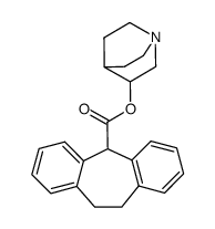 10,11-Dihydro-5H-dibenzo[a,d]cycloheptene-5-carboxylic acid quinuclidin-3-yl ester structure