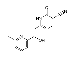 6-[2-Hydroxy-2-(6-methyl-pyridin-2-yl)-ethyl]-2-oxo-1,2-dihydro-pyridine-3-carbonitrile Structure