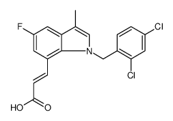 2-Propenoic acid, 3-[1-[(2,4-dichlorophenyl)methyl]-5-fluoro-3-methyl-1H-indol-7-yl]-, (2E)结构式