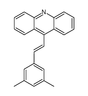 (E)-9-(3,5-dimethylstyryl)acridine结构式