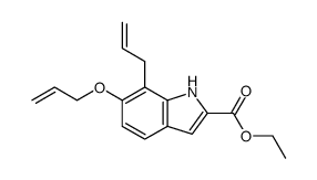 ethyl 7-allyl-6-allyloxyindole-2-carboxylate Structure