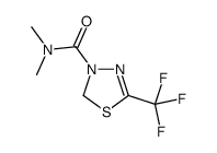 N,N-dimethyl-5-(trifluoromethyl)-2H-1,3,4-thiadiazole-3-carboxamide结构式