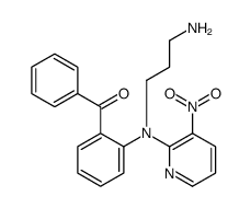 [2-[3-aminopropyl-(3-nitropyridin-2-yl)amino]phenyl]-phenylmethanone结构式