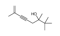 2,2,3,7-tetramethyloct-7-en-5-yn-3-ol Structure