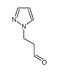 3-(1H-pyrazol-1-yl)propanal Structure