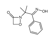 2-(1-hydroxyimino-2-methyl-1-phenylpropan-2-yl)oxazetidin-3-one结构式