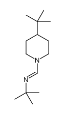 N-tert-butyl-1-(4-tert-butylpiperidin-1-yl)methanimine Structure