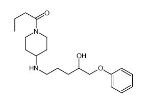 1-[4-[(4-hydroxy-5-phenoxypentyl)amino]piperidin-1-yl]butan-1-one结构式