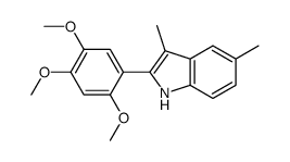 3,5-dimethyl-2-(2,4,5-trimethoxyphenyl)-1H-indole Structure