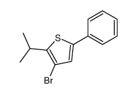 3-bromo-5-phenyl-2-propan-2-ylthiophene结构式