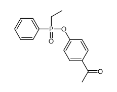 1-[4-[ethyl(phenyl)phosphoryl]oxyphenyl]ethanone结构式