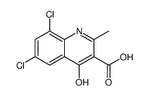 3-Quinolinecarboxylic acid, 6,8-dichloro-4-hydroxy-2-methyl- Structure