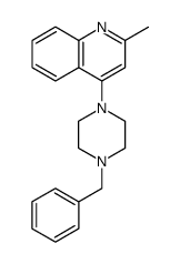 Quinoline, 2-methyl-4-[4-(phenylmethyl)-1-piperazinyl]结构式