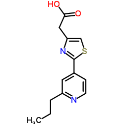 [2-(2-Propyl-4-pyridinyl)-1,3-thiazol-4-yl]acetic acid结构式