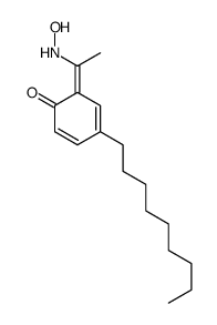 6-[1-(hydroxyamino)ethylidene]-4-nonylcyclohexa-2,4-dien-1-one Structure