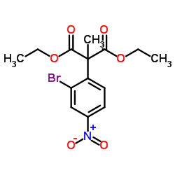 2-(2-溴-4-硝基苯基)-2-甲基丙二酸二乙酯图片