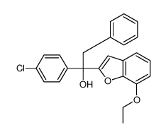 1-(4-chlorophenyl)-1-(7-ethoxy-1-benzofuran-2-yl)-2-phenylethanol Structure