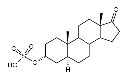 Saures Sulfat des 3α-Hydroxy-17-oxo-5α-androstan结构式