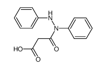 malonic acid mono-(N,N'-diphenyl-hydrazide)结构式