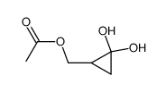 acetoxymethyl-cyclopropanone hydrate Structure