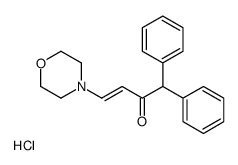 1,1-Diphenyl-4-morpholino-3-buten-2-one hydrochloride Structure