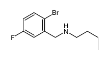 1-Bromo-4-fluoro-2-(butylaminomethyl)benzene结构式