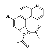 [(9S,10S)-10-acetyloxy-7-bromo-9,10-dihydrobenzo[f]quinolin-9-yl] acetate结构式