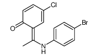 2-(1-((4-溴苯基)亚氨基)乙基)-4-氯苯酚结构式