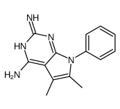 5,6-dimethyl-7-phenylpyrrolo[2,3-d]pyrimidine-2,4-diamine结构式