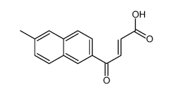 4-(6-methylnapthalen-2-yl)-4-oxobut-2-enoc acid结构式