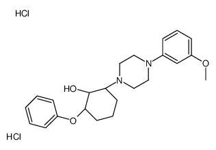 (1-alpha,2-beta,6-beta)-2-(4-(3-Methoxyphenyl)-1-piperazinyl)-6-phenox ycyclohexanol 2HCl结构式