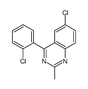 6-chloro-4-(2-chlorophenyl)-2-methylquinazoline Structure