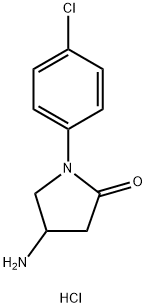 4-amino-1-(4-chlorophenyl)-2-pyrrolidinone hydrochloride结构式