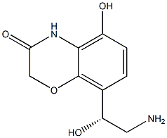 (R)-8-(2-amino-1-hydroxyethyl)-5-hydroxy-2H-benzo[b][1,4]oxazin-3(4H)-one Structure