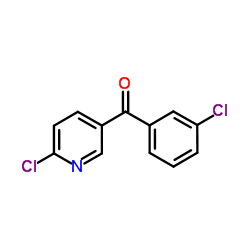 (3-Chlorophenyl)(6-chloro-3-pyridinyl)methanone structure