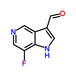 7-Fluoro-5-azaindole-3-carboxaldehyde结构式