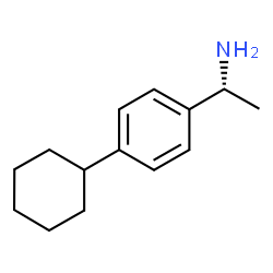 (1R)-1-(4-cyclohexyl-phenyl)-ethylamine结构式