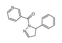 (3-phenyl-3,4-dihydropyrazol-2-yl)-pyridin-3-ylmethanone结构式