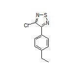 3-Chloro-4-(4-ethylphenyl)-1,2,5-thiadiazole Structure