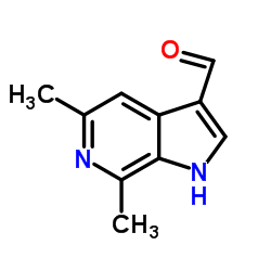 5,7-Dimethyl-1H-pyrrolo[2,3-c]pyridine-3-carbaldehyde Structure