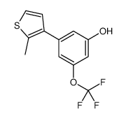 3-(2-methylthiophen-3-yl)-5-(trifluoromethoxy)phenol Structure