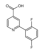 2-(2,5-difluorophenyl)pyridine-4-carboxylic acid结构式